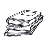 Dibujo para colorear Dibujo De Tres Libros Para Pintar Y Colorear