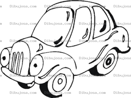 Dibujo para colorear Dibujo De Carro Con Ojos Para Colorear