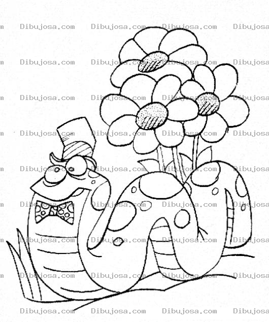 Dibujo para colorear Don Gusano Para Pintar Y Colorear