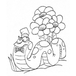 Dibujo para colorear Don Gusano Para Pintar Y Colorear