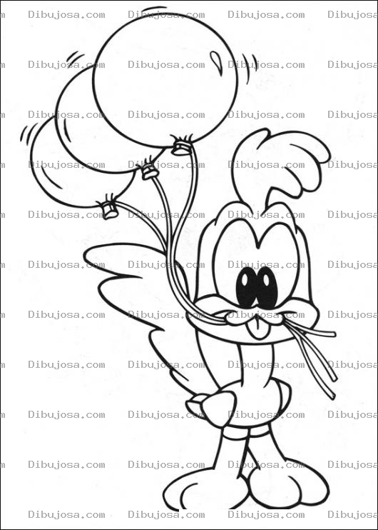 Dibujo para colorear Correcaminos Bebe Para Pintar Y Colorear