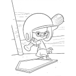 Dibujo para colorear Pollito Beisbolista Para Pintar Y Colorear