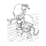 Dibujo para colorear Dibujo De Ratas Robando Huevos Para Pintar Y Colorear