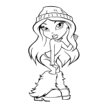 Dibujo para colorear Colorear Bratz Coqueta Y Coscolina