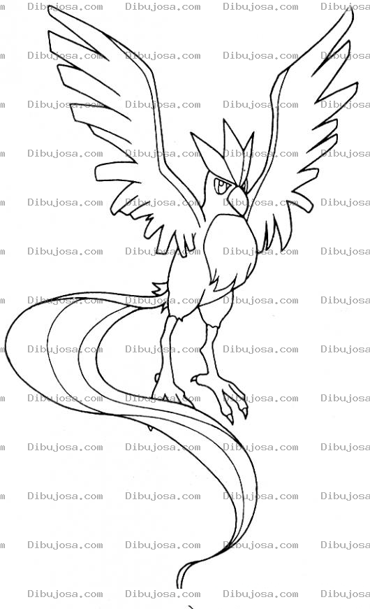 Dibujo para colorear Galloquetzal Dibujo De Una Gallo Con Cola De Quetzal Para Pintar Y Colorear Un Quetzalgallo