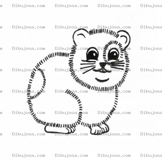Dibujo para colorear Hamster Para Colorear