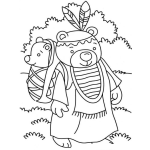 Dibujo para colorear Ososo Inditos Para Pintar Y Colorear