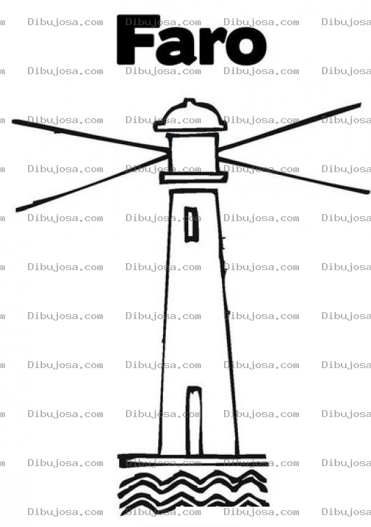 Dibujo para colorear El Faro Para Colorear
