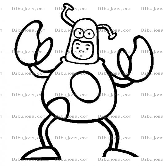 Dibujo para colorear Colorear Disfraz De Cangrejo