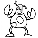 Dibujo para colorear Colorear Disfraz De Cangrejo