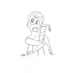 Dibujo para colorear Dibujo De Meretriz Para Pintar Y Colorear