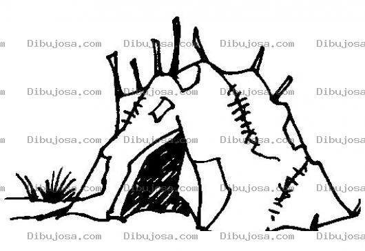 Dibujo para colorear Dibujo De Carpa Remendada Para Pintar Y Colorear Una Tienda Zurcida Con Retazos
