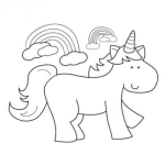 Dibujo para colorear Colorear Pony Unicornio