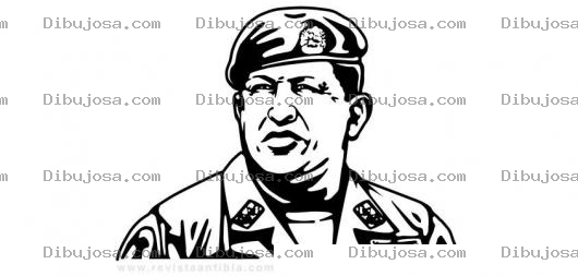 Dibujo para colorear Dibujo Del Finado Expresidente De Venezuela Comandante Hugo Chavez Para Pintar Y Colorear