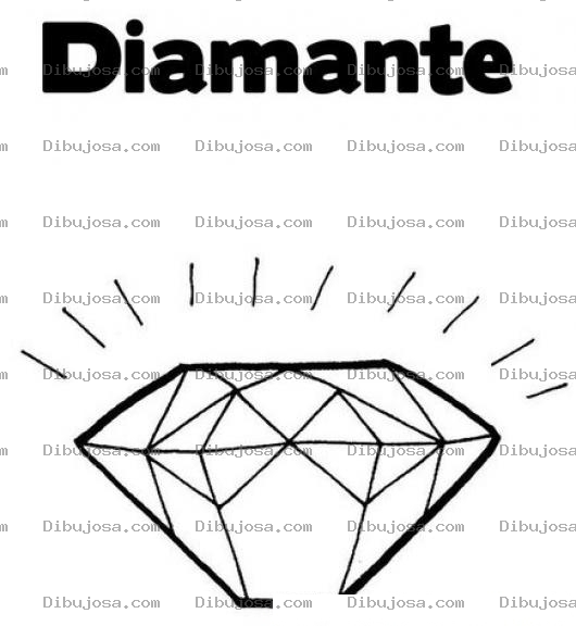 Dibujo para colorear Colorear Un Gran Diamante Gigante
