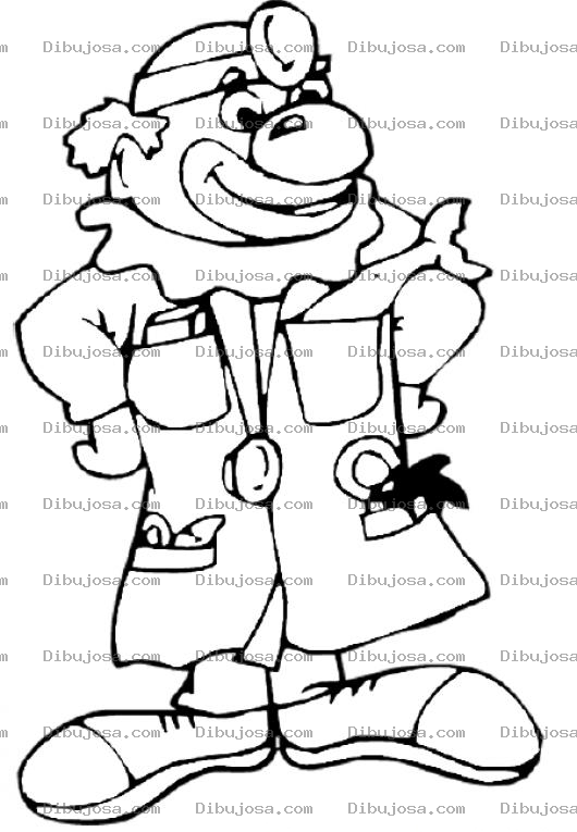 Dibujo para colorear Doctor Payaso Dibujo De Medico Payaso Para Pintar Y Colorear Doctorpayaso Payasodoctort