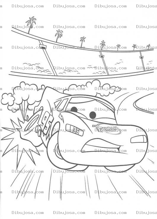 Dibujo para colorear Pintar neumatico pinchado