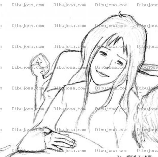 Dibujo para colorear Dibujo De Nina Enferma Para Pintar Y Colorear