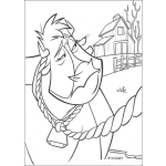Dibujo para colorear Dibujo De Vaca Amarrada Para Pintar Y Colorear