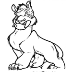 Dibujo para colorear Dibujo De Tigre De Los Croods Para Pintar Y Colorear