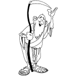 Dibujo para colorear El Viejito De La Muerte Para Pintar Y Colorear