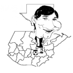 Dibujo para colorear Messi En Guatemala Dibujo De Lionelmessi Con El Mapa De Guatemalal Para Pintar Y Colorear