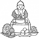 Dibujo para colorear Colorear Nino Cocinando