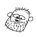 Dibujo para colorear Dibujo De Hombre Sin Rasurar Para Pintar Y Colorear Barba De Preso