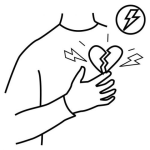Dibujo para colorear Dibujo De Un Infarto Para Pintar Y Colorear Un Paro Cardiaco