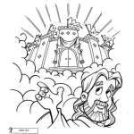 Dibujo para colorear Dibujo De Jesus Y El Reino De Los Cielos Para Pintar Y Colorear
