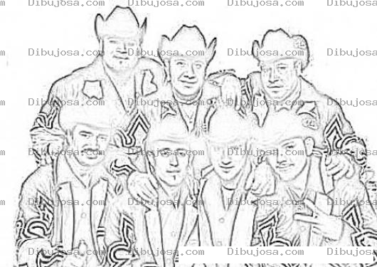 Dibujo para colorear K-paz De La Sierra Dibujo De La Banda Kpaz De La Sierra Para Pintar Y Colorear