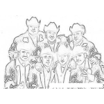 Dibujo para colorear K-paz De La Sierra Dibujo De La Banda Kpaz De La Sierra Para Pintar Y Colorear