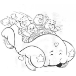 Dibujo para colorear Colorear Carro De Los Ositos Carinositos
