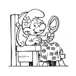 Dibujo para colorear Dibujo De Pitufo Vanidoso Para Pintar Y Colorear Pitufovanidoso
