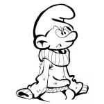 Dibujo para colorear La La Lara La La Dibujo De Pitufo Grunon Para Pintar Y Colorear