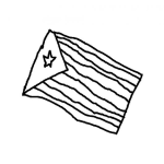 Dibujo para colorear Colorear Bandera Cubana Dibujo De La Bandera De Cuba Para Pintar