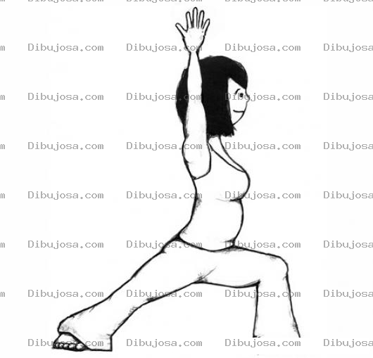 Dibujo para colorear Ejercicios Del Embarazo Dibujo De Mujer Embarazada Haciendo Ejercicios Para Pintar Y Colorear