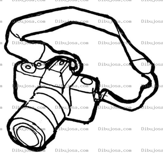Dibujo para colorear Dibujo De Camara De Fotos Para Pintar Y Colorear Camara Fotografica Profesional