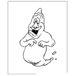 Dibujo para colorear Dibujo De Fantasma Viejo Para Pintar Y Colorear