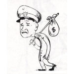 Dibujo para colorear Dibujo De Policia Despedido Para Pintar Y Colorear