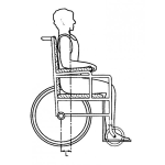 Dibujo para colorear Dibujo De Silla De Ruedas Para Pintar Y Colorear
