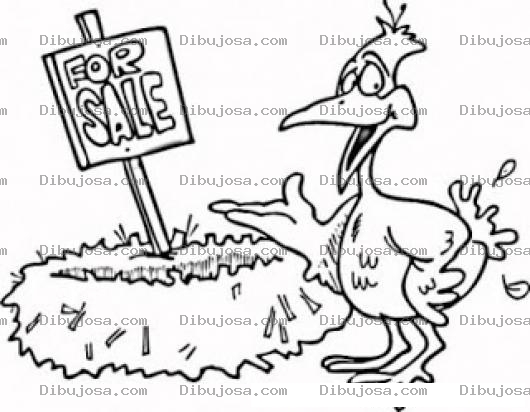 Dibujo para colorear Dibujo De Gallina Vendiendo Su Nido Para Pintar Y Colorear