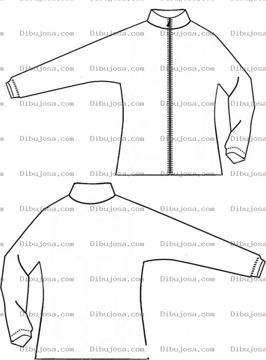 Dibujo para colorear Dibujo De Un Sudadero Para Pintar Y Colorear