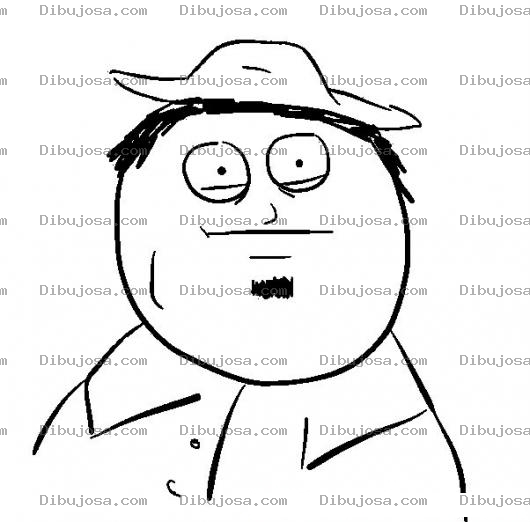 Dibujo para colorear Dibujo De Campesino Gordito Para Pintar Y Colorear