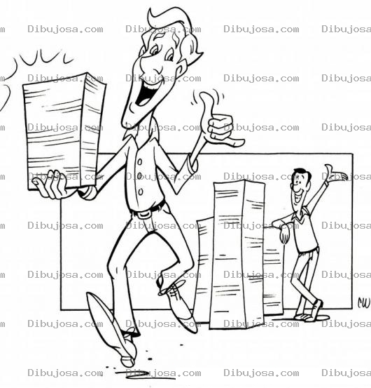 Dibujo para colorear Dibujo De Indemnizacion Para Pintar Y Colorear El Dia De Pago Del Aguinaldo Y Del Bono 14