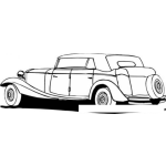 Dibujo para colorear Pintar Carro Clasico