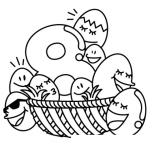 Dibujo para colorear Dibujo Del Numero 8 Para Pintar Y Colorear Ocho Huevos