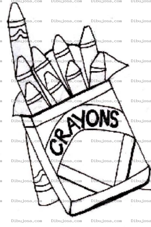 Dibujo para colorear Colorear Crayones De Cera
