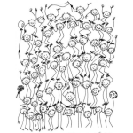 Dibujo para colorear Dibujo De Gentillales Para Pintar Y Colorear Un Gentillo