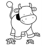 Dibujo para colorear Colorear Vaquita